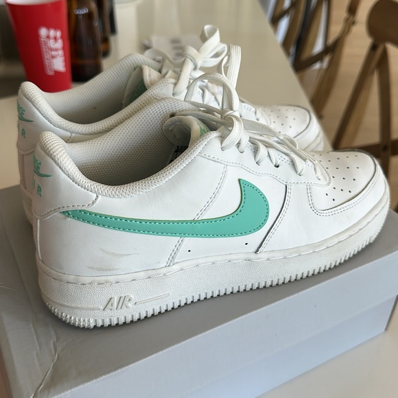 Nike Mint Green Air Force Ones! - Picture 8 of 9